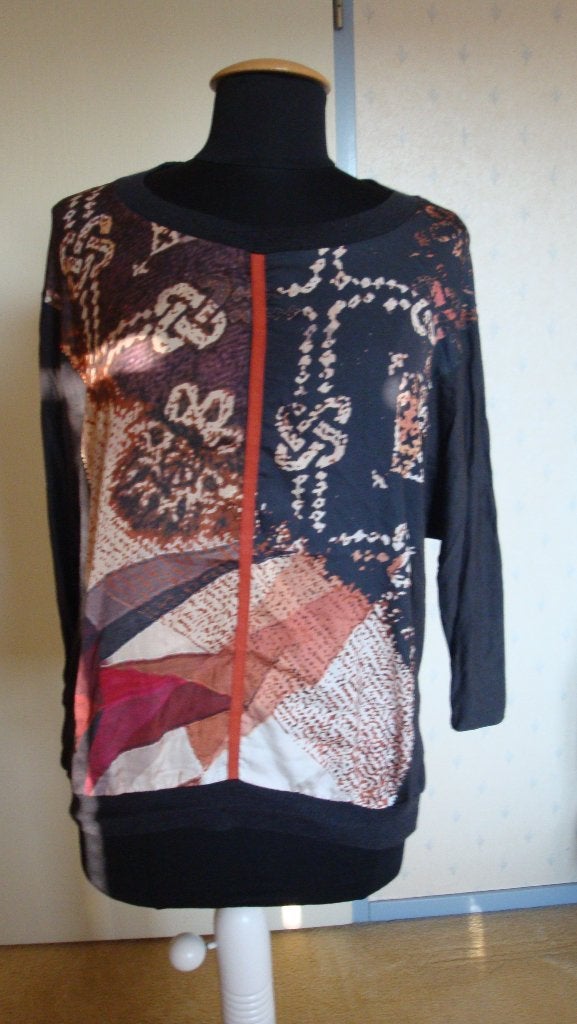 016 Expresso top in maat XL bruin/cognac, Bruin, Maat 42/44 (L), Zo goed als nieuw, Korte mouw