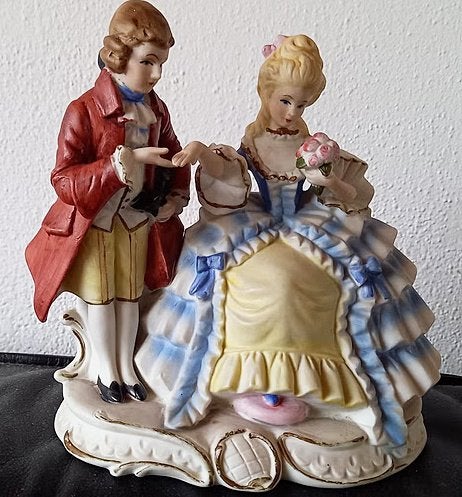 Leuk beeldje in ouderwetse stijl + gratis beeldje erbij, Verzamelen, Ophalen of Verzenden, Zo goed als nieuw, Mens