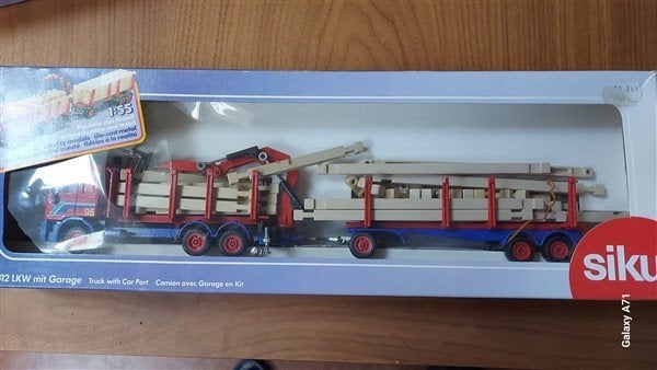 Siku 3812 DAF 95 met garage, Ophalen of Verzenden, Zo goed als nieuw, Bus of Vrachtwagen, SIKU