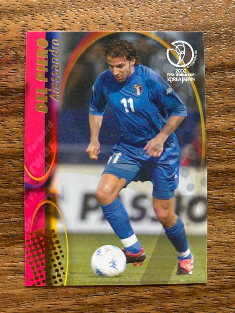 Alessandro Del Piero Panini FIFA World Cup 2002 Spelerskaart, Ophalen of Verzenden, Nieuw, Buitenlandse clubs, Spelerskaart