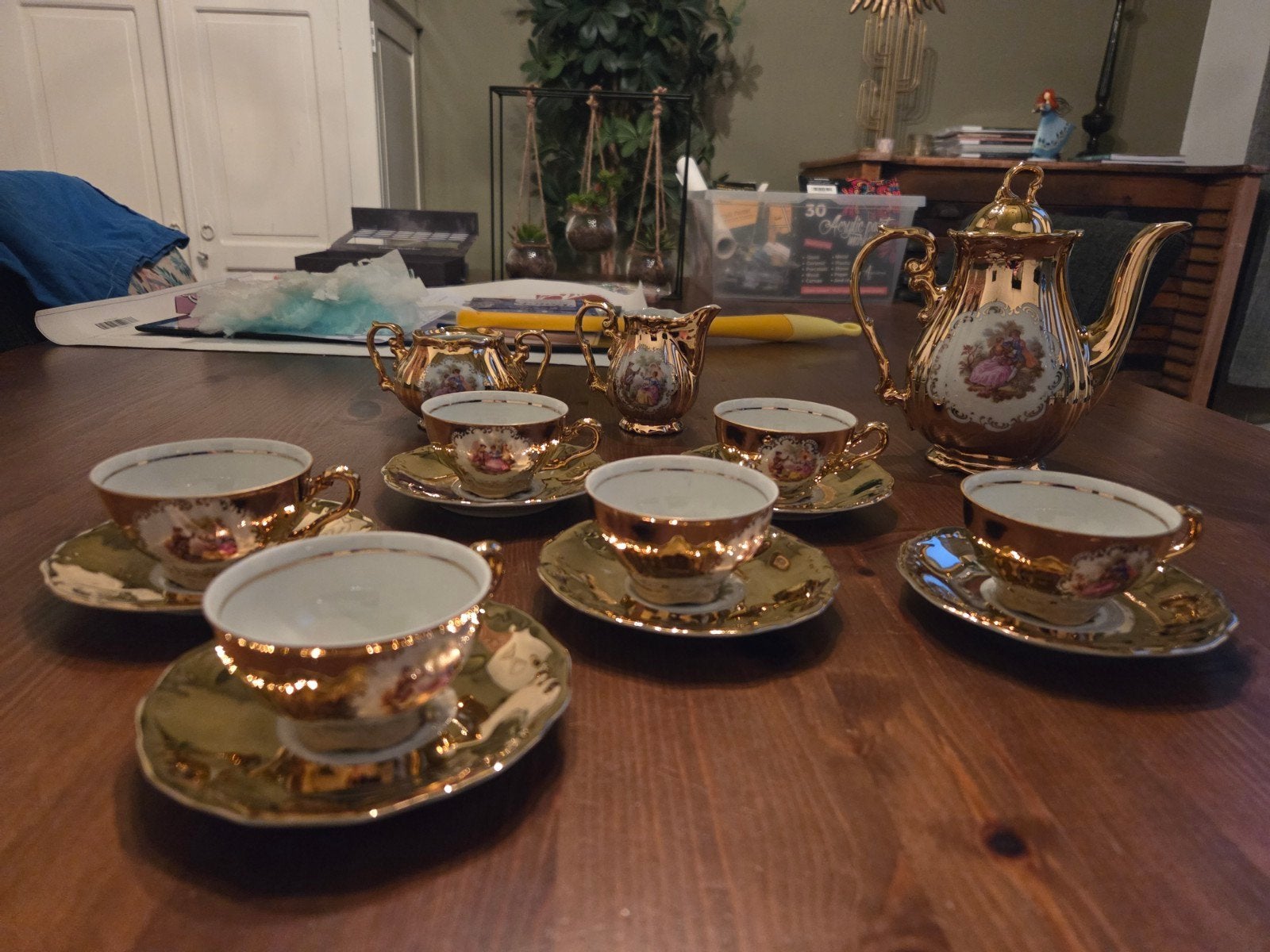 Mayer Wiesau (Bavaria) mokka servies in perfecte staat, Ophalen of Verzenden