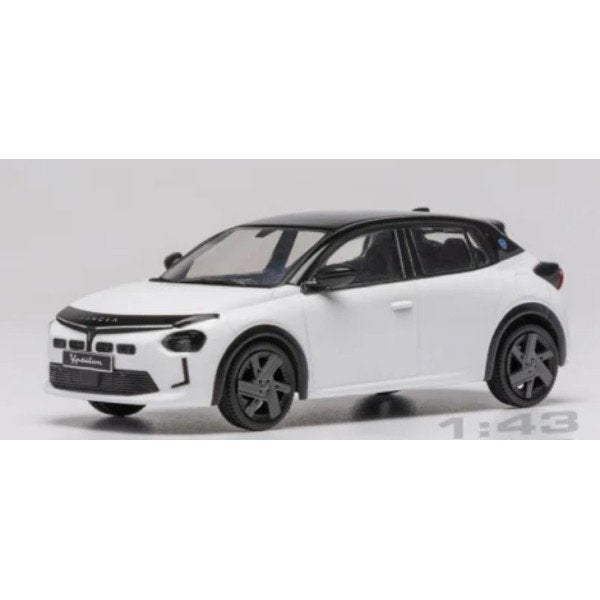 Lancia Ypsilon 2025 Wit Zwart Schaal 1/43 Ixo Models, Overige merken, Ixo Models, Auto, Ixo Models