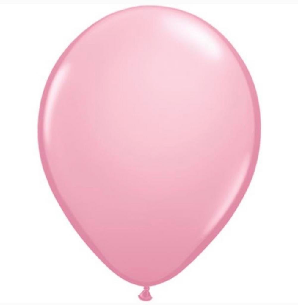 8 ballonnen roze | geboorte meisje - babyshower - reveal, Ophalen of Verzenden, Nieuw, Versiering, Geboorte of Huwelijk