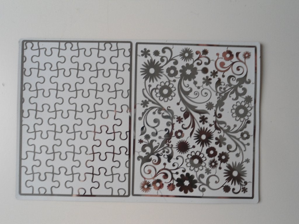 2x Dunne embossing mallen (geen snijmallen!) [N1], Ophalen of Verzenden, Zo goed als nieuw, Overige thema's, Pons of Mal
