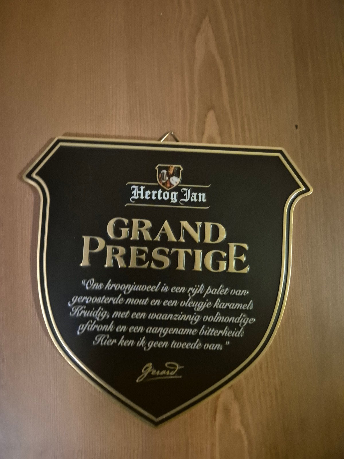 Hertog Jan Grand Prestige Reclamebord, Ophalen, Gebruikt, Reclamebord