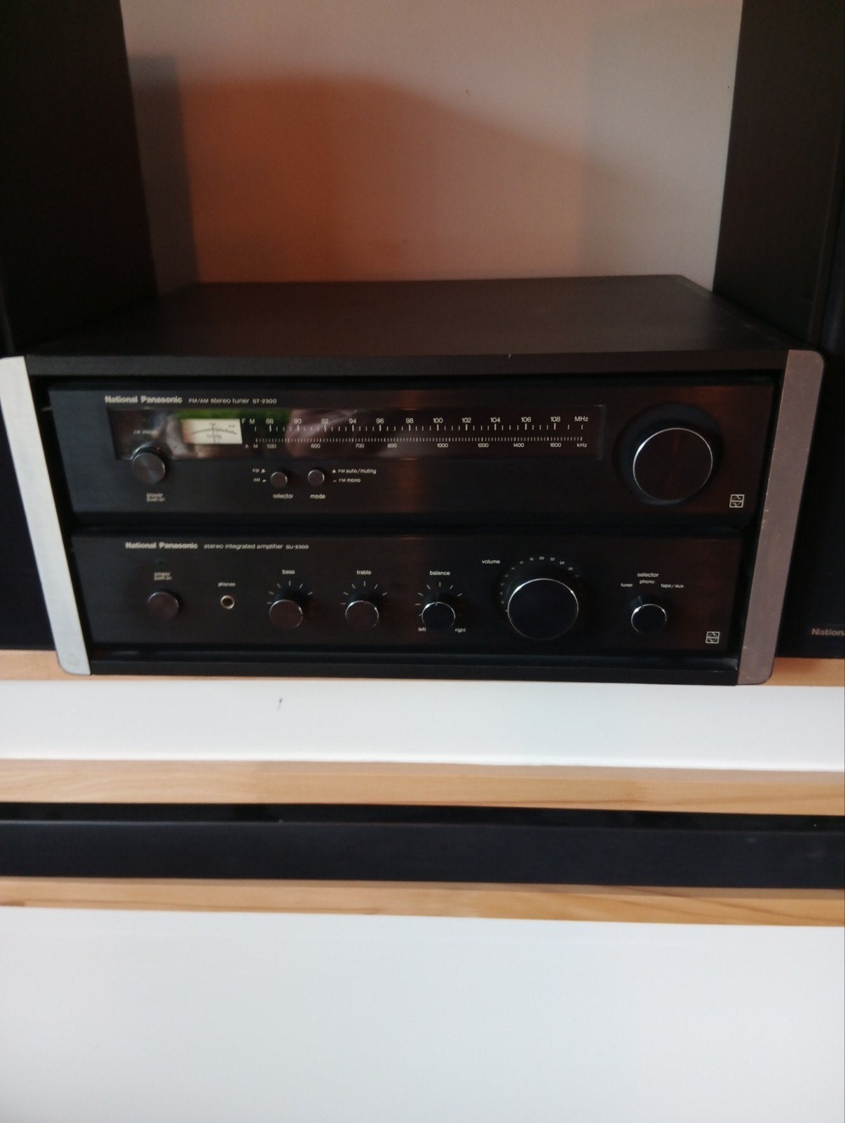 National Panasonic SU-2300 Versterker & ST-2300 Tuner, Overige merken, Gebruikt, Tuner of Radio, Losse componenten