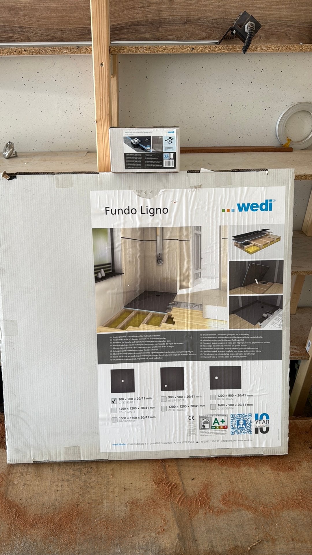 Wedi doucheelement met afvoer, Ophalen, Nieuw, Douche
