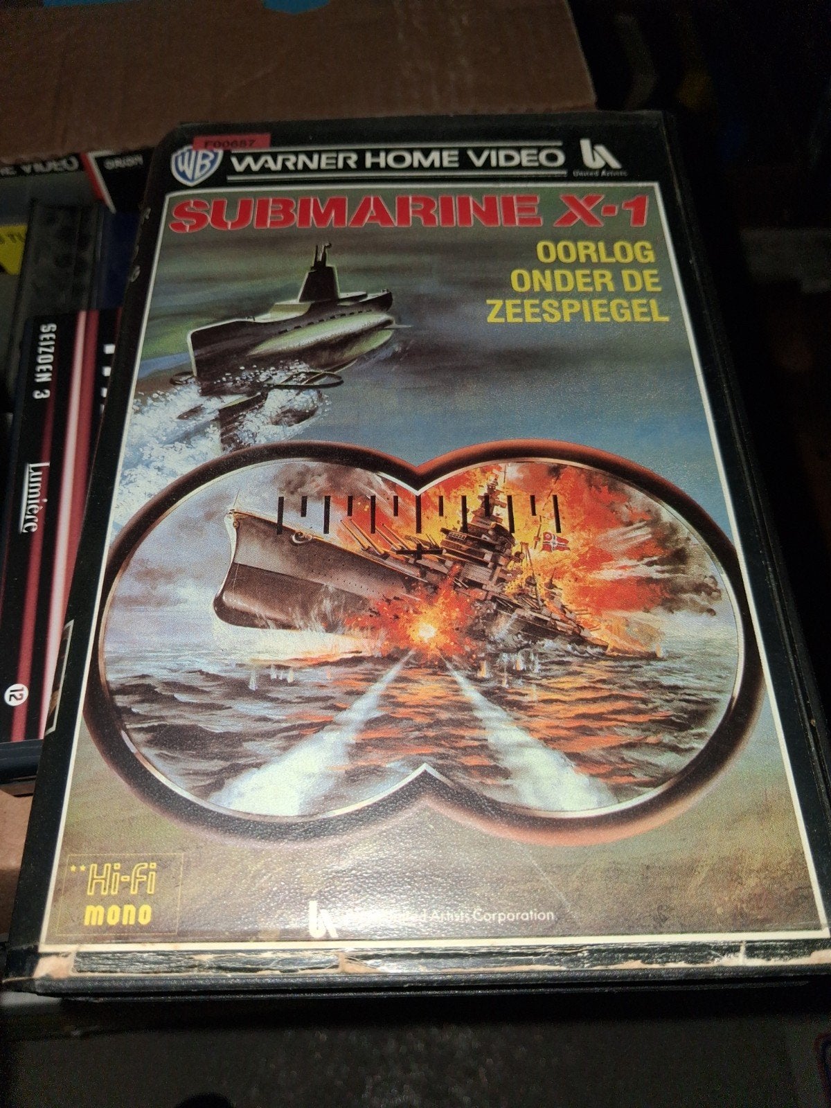Vhs ex-rental - Submarine X-1, Vanaf 16 jaar, Ophalen of Verzenden, Gebruikt, Horror