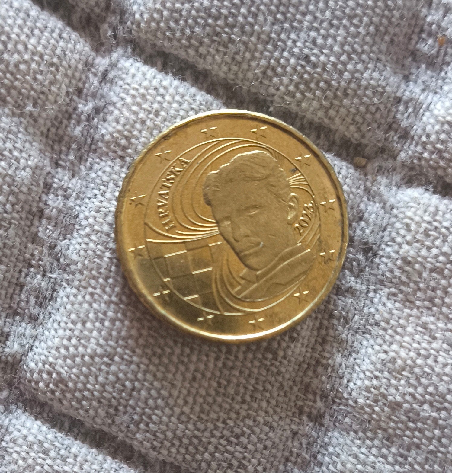 Zeldzame 10 cent munt met Nikola Tesla - Collectie, Ophalen, Overige landen, Losse munt
