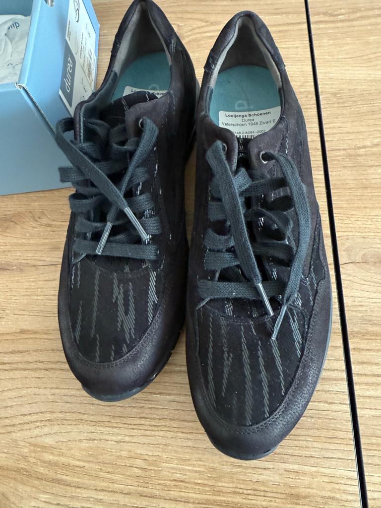 Durea Loojenga Veterschoenen Zwart Maat39 of  6 (39), Ophalen of Verzenden, Nieuw, Zwart, Schoenen met lage hakken