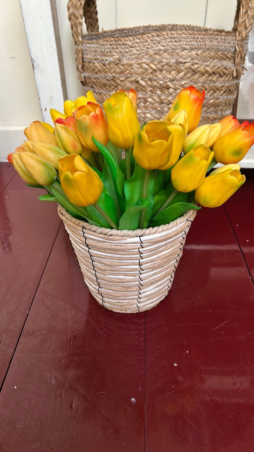 Leuke tulpen met pot, Ophalen of Verzenden, Zo goed als nieuw
