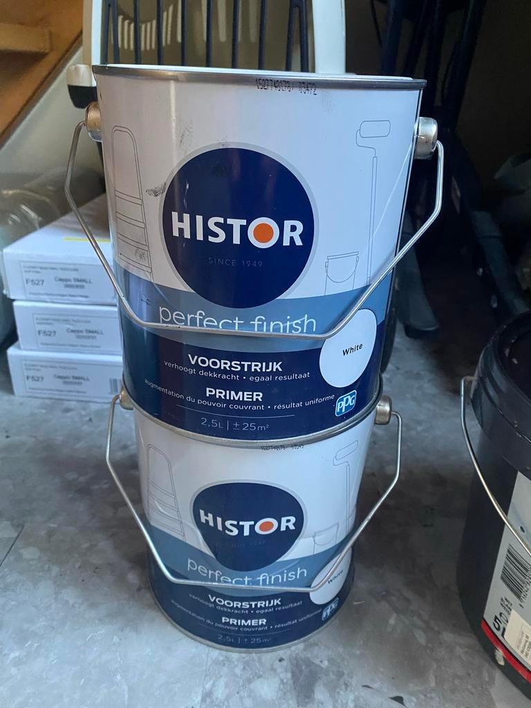 Histor Voorstrijk Perfect Finish Wit 2x2,5L, Ophalen, Nieuw, Overige typen