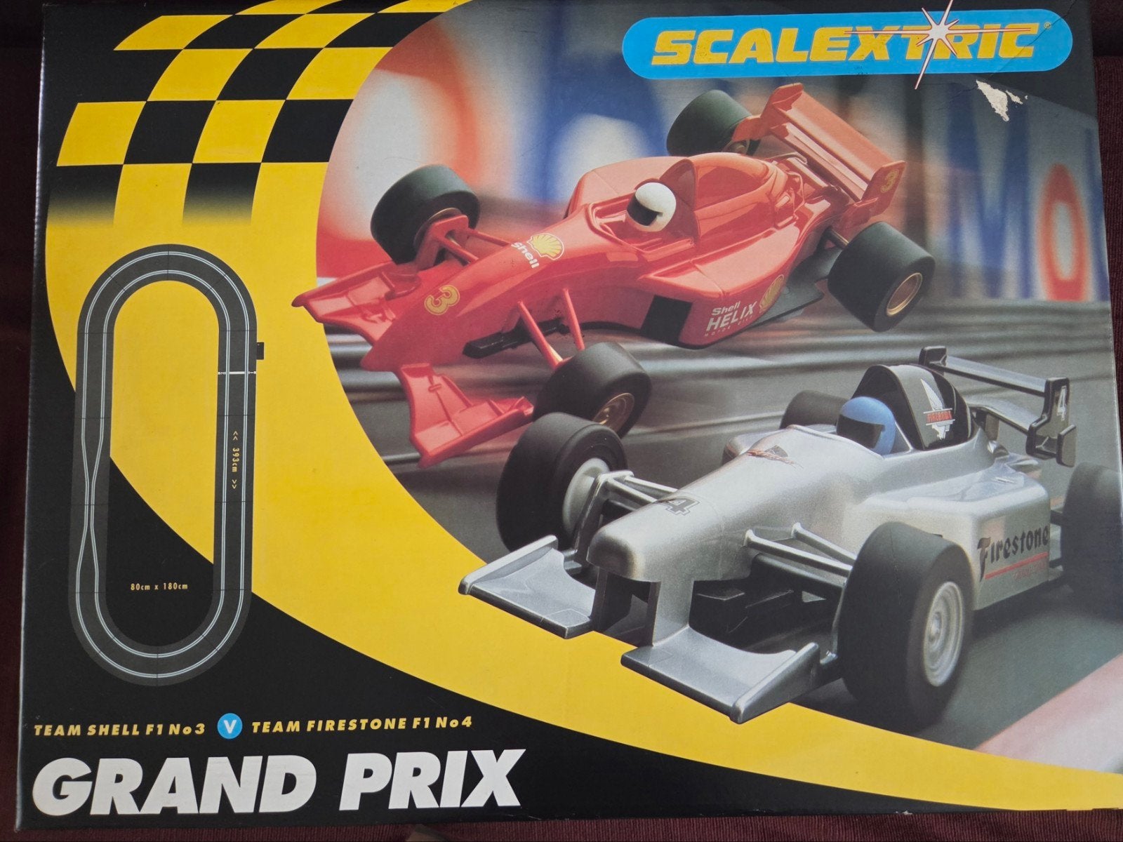 Scalextric Grand Prix C1047 Racebaan met 2 Formule 1 auto's, Ophalen of Verzenden, Elektrisch, Overige merken