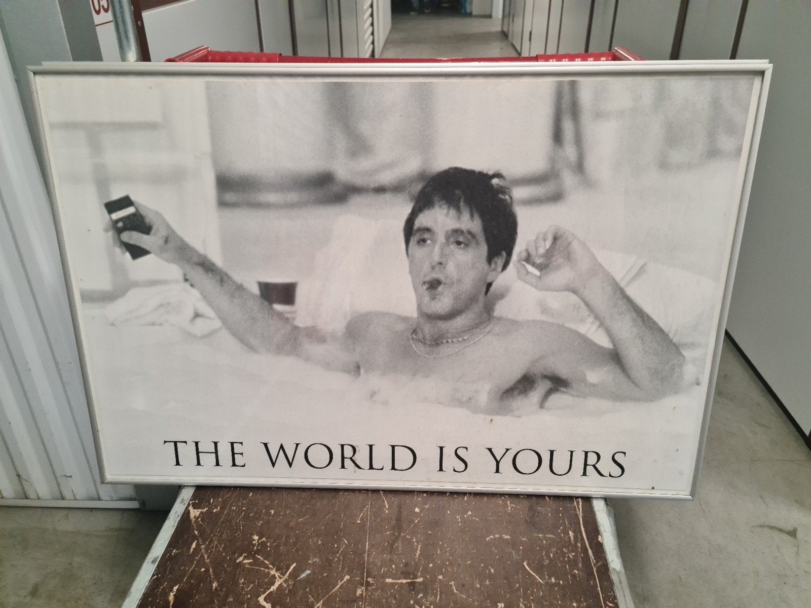 Ingelijste filmposters: Scarface en Pulp Fiction (61x91cm), Verzamelen, Ophalen, Gebruikt, Met lijst, Deurposter of groter