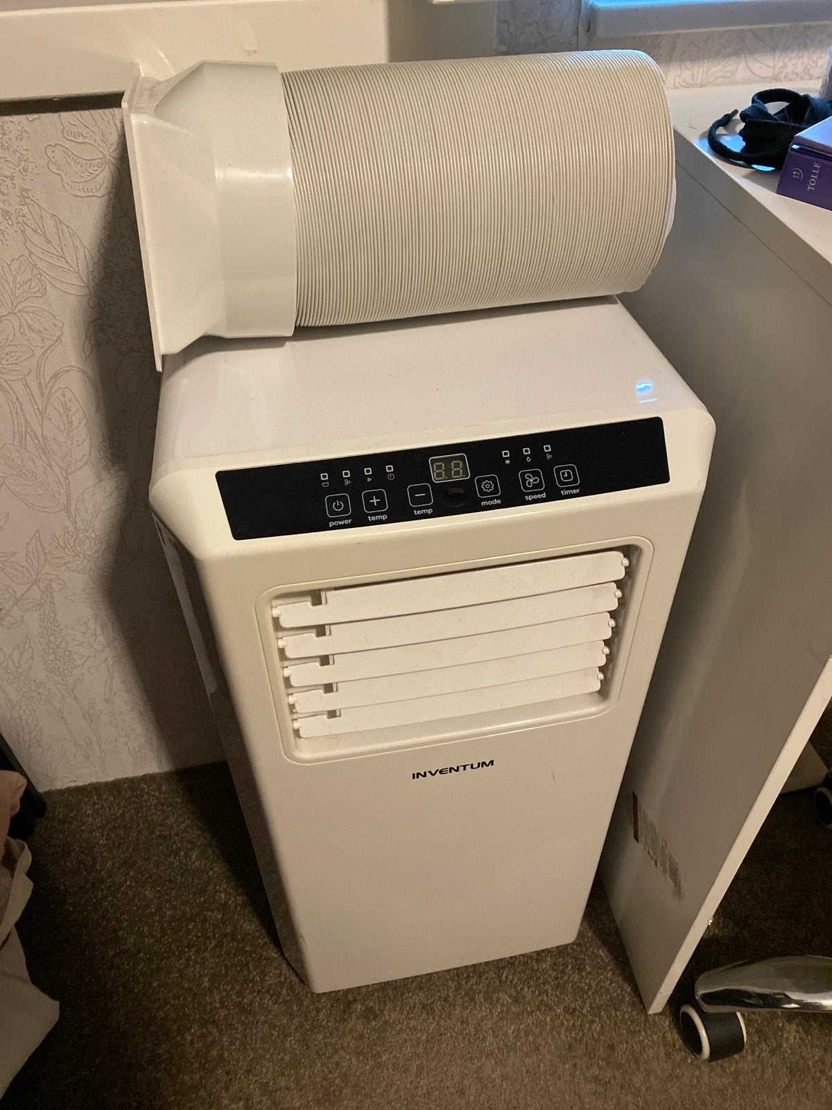 Inventum Mobiele Airco AC701/01 - Koelen en Ontvochtigen, Witgoed en Apparatuur, Ophalen, Gebruikt, Minder dan 60 m³, Timer