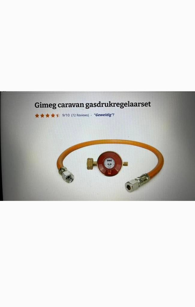 Gimeg caravan gasdrukregelaarset.(Nieuw), Ophalen of Verzenden, Nieuw