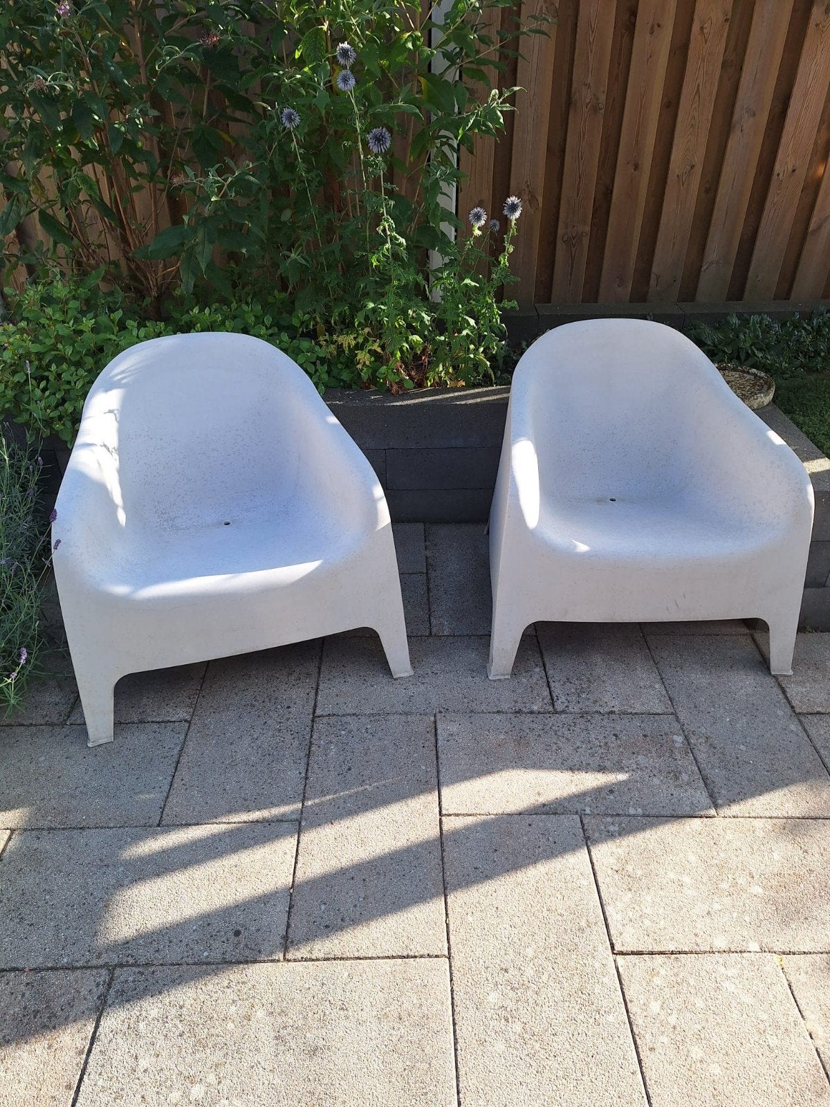 IKEA Skarpo stoelen - 2 stuks, Tuin en Terras, Ophalen, Gebruikt, Kunststof, Stapelbaar