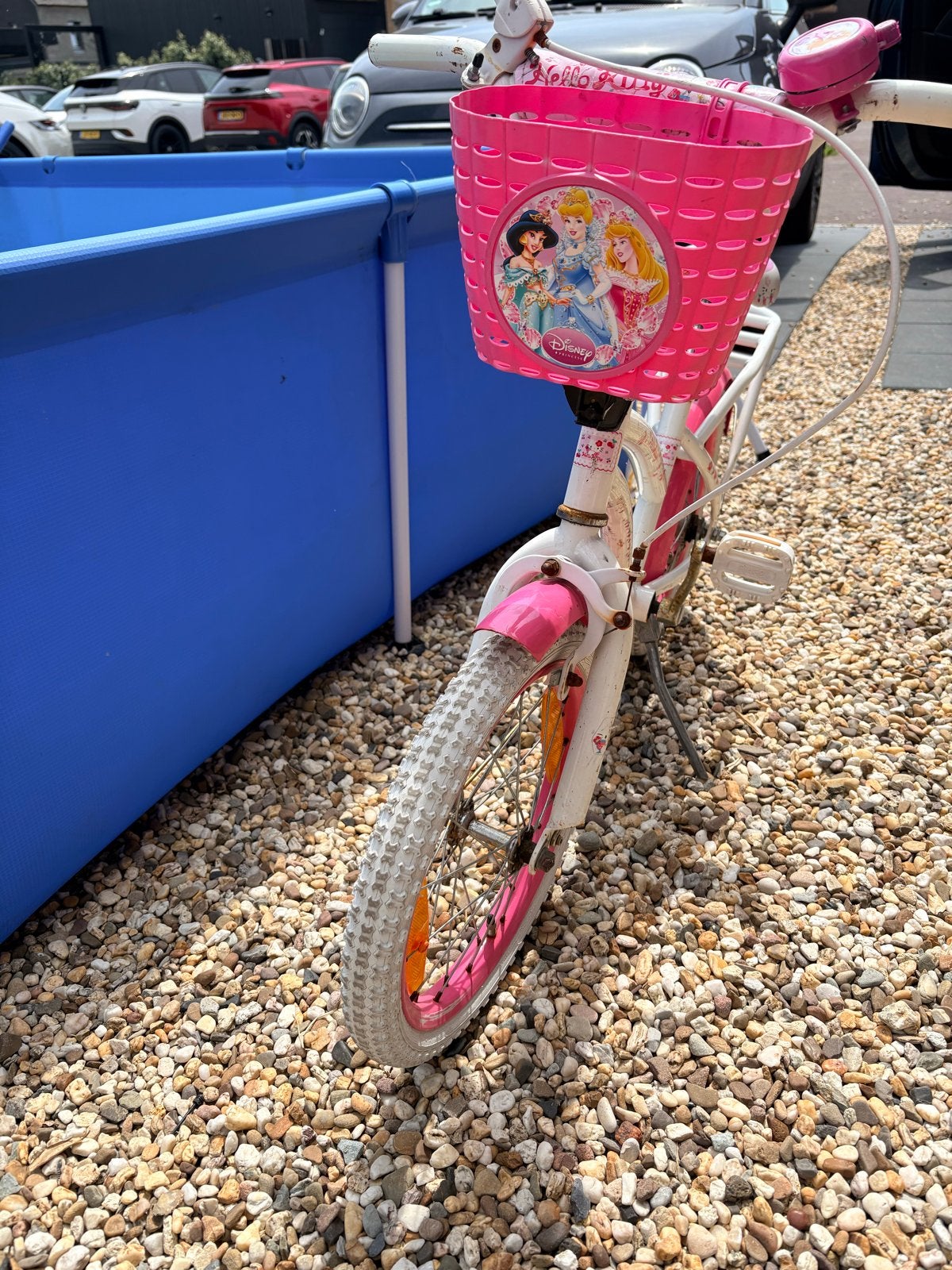 Hello Kitty kinderfiets - 16 inch, Fietsen en Brommers, Fietsen | Kinderfietsjes, Ophalen, Gebruikt, Velgrem, 16 tot 20 inch