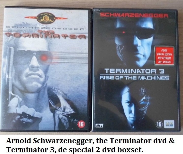 Arnold Schwarzenegger, Terminator & Terminator 3 (2DVD box), Vanaf 16 jaar, Ophalen of Verzenden, Zo goed als nieuw