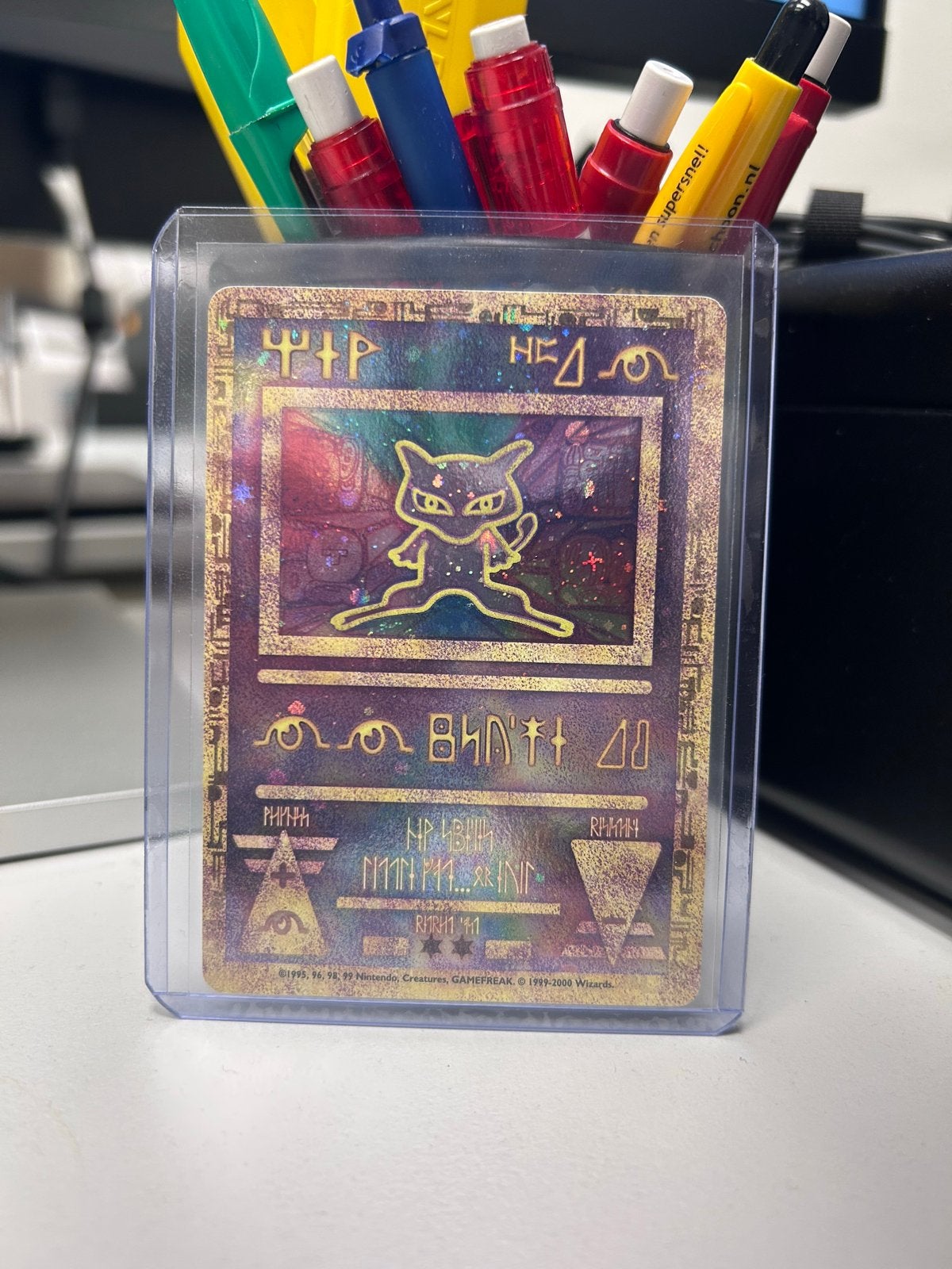 Ancient Mew Pokémon kaart - Zeldzaam en Holo, Ophalen of Verzenden, Zo goed als nieuw, Losse kaart, Foil