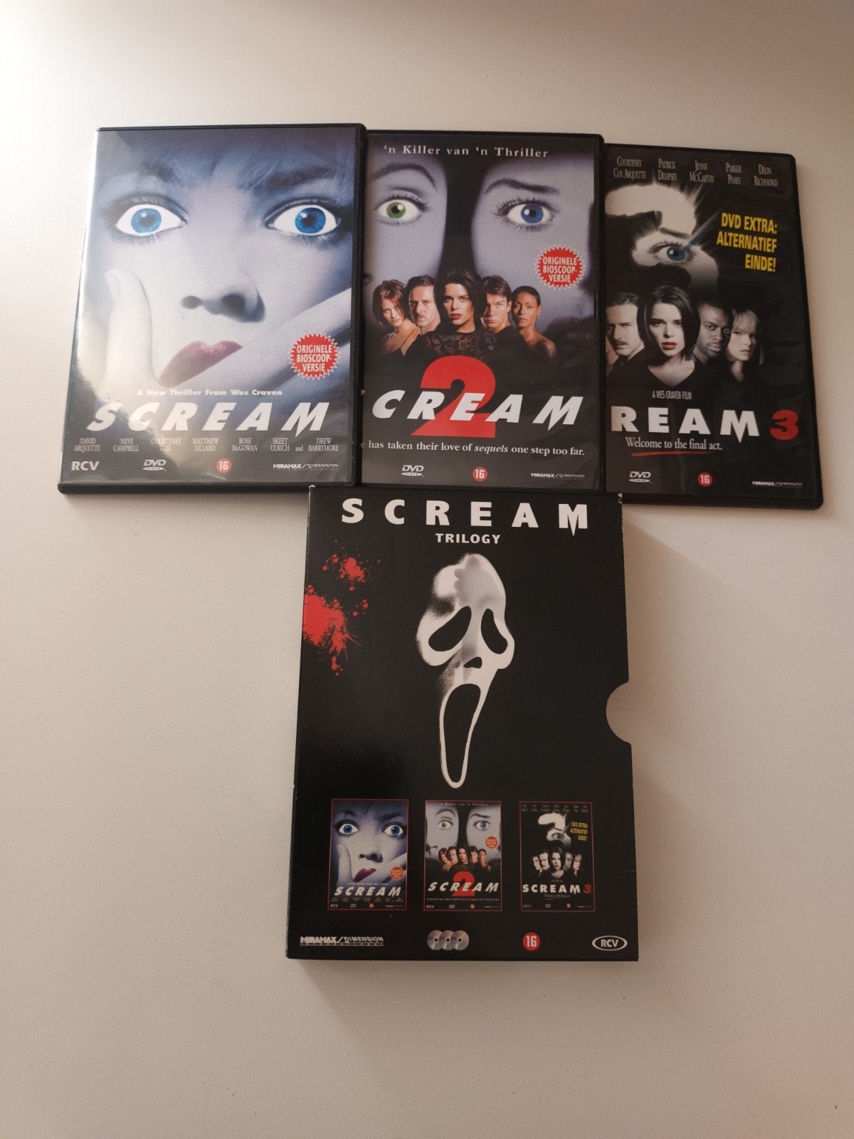 Dvd box Scream 1-3, Cd's en Dvd's, Dvd's | Horror, Verzenden, Zo goed als nieuw