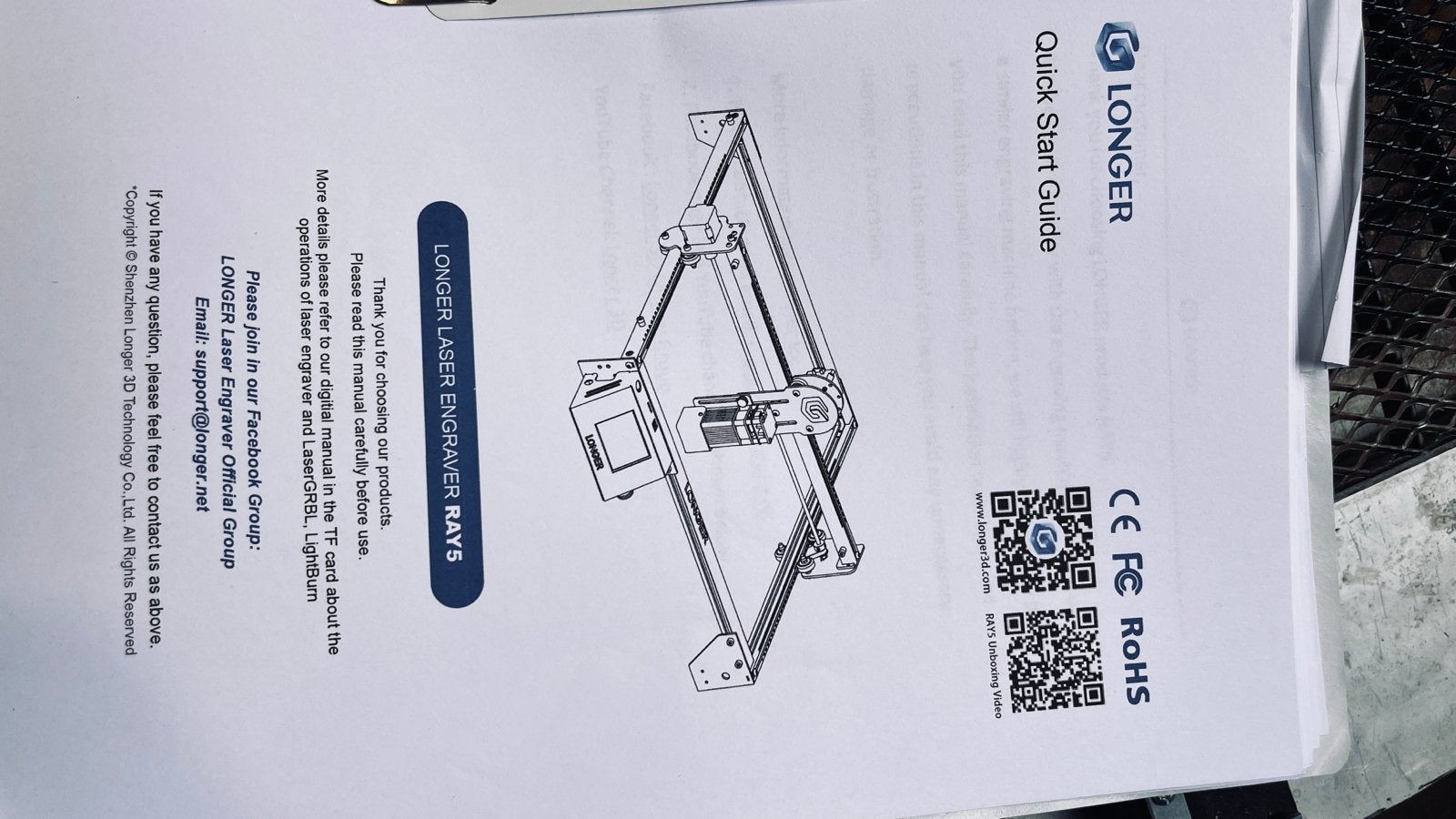 Longer Laser Engraver RAY5, Ophalen of Verzenden, Gebruikt
