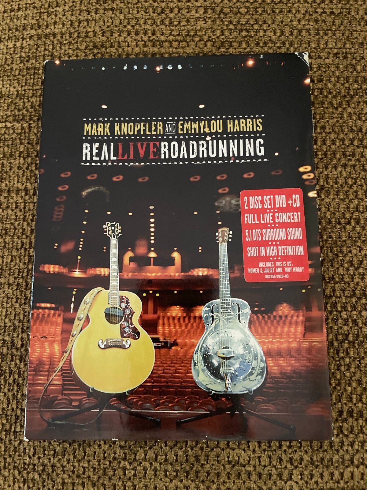 Mark Knopfler & Emmylou Harris - Real Live Roadrunning DVD+C, Engels, Alle leeftijden, Engels, Ophalen of Verzenden