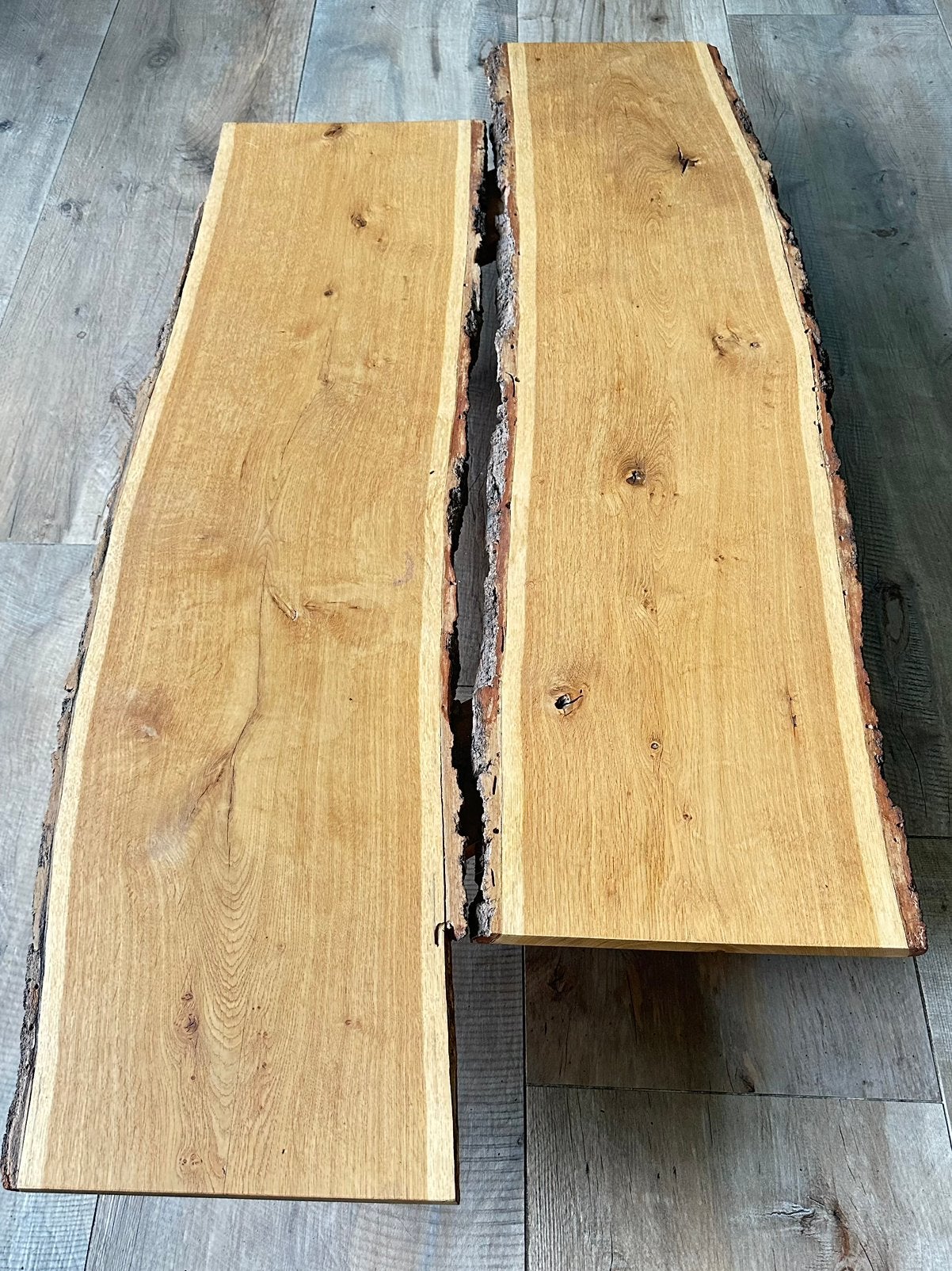 Rustieke salontafel Boomstam, Ophalen, Zo goed als nieuw, Rond, 50 tot 100 cm