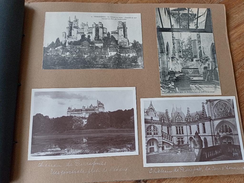 Album met Franse ansichtkaarten 1920-1930, Verzamelen, Ophalen of Verzenden, 1920 tot 1940, Gelopen, Overige thema's