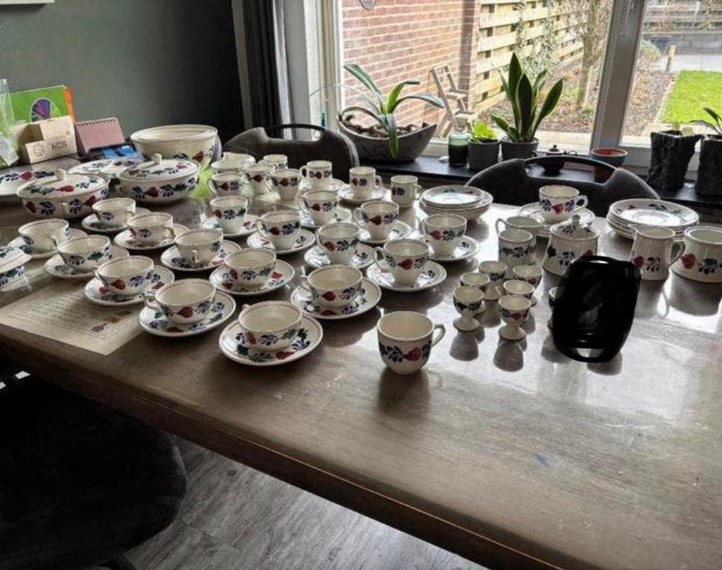 Boerenbont servies, Huis en Inrichting, Keuken | Servies, Ophalen, Zo goed als nieuw, Aardewerk, Boerenbont