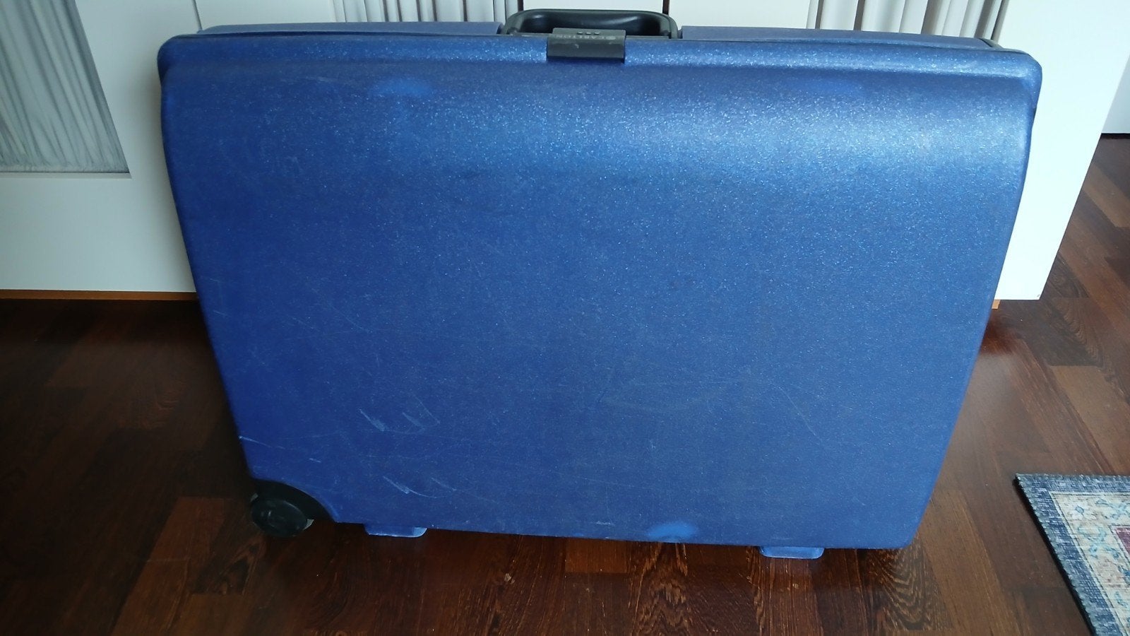 Carlton koffer - Blauw, hard kunststof, Sieraden, Tassen en Uiterlijk, Koffers, Gebruikt, Hard kunststof, 70 cm of meer, 55 cm of meer