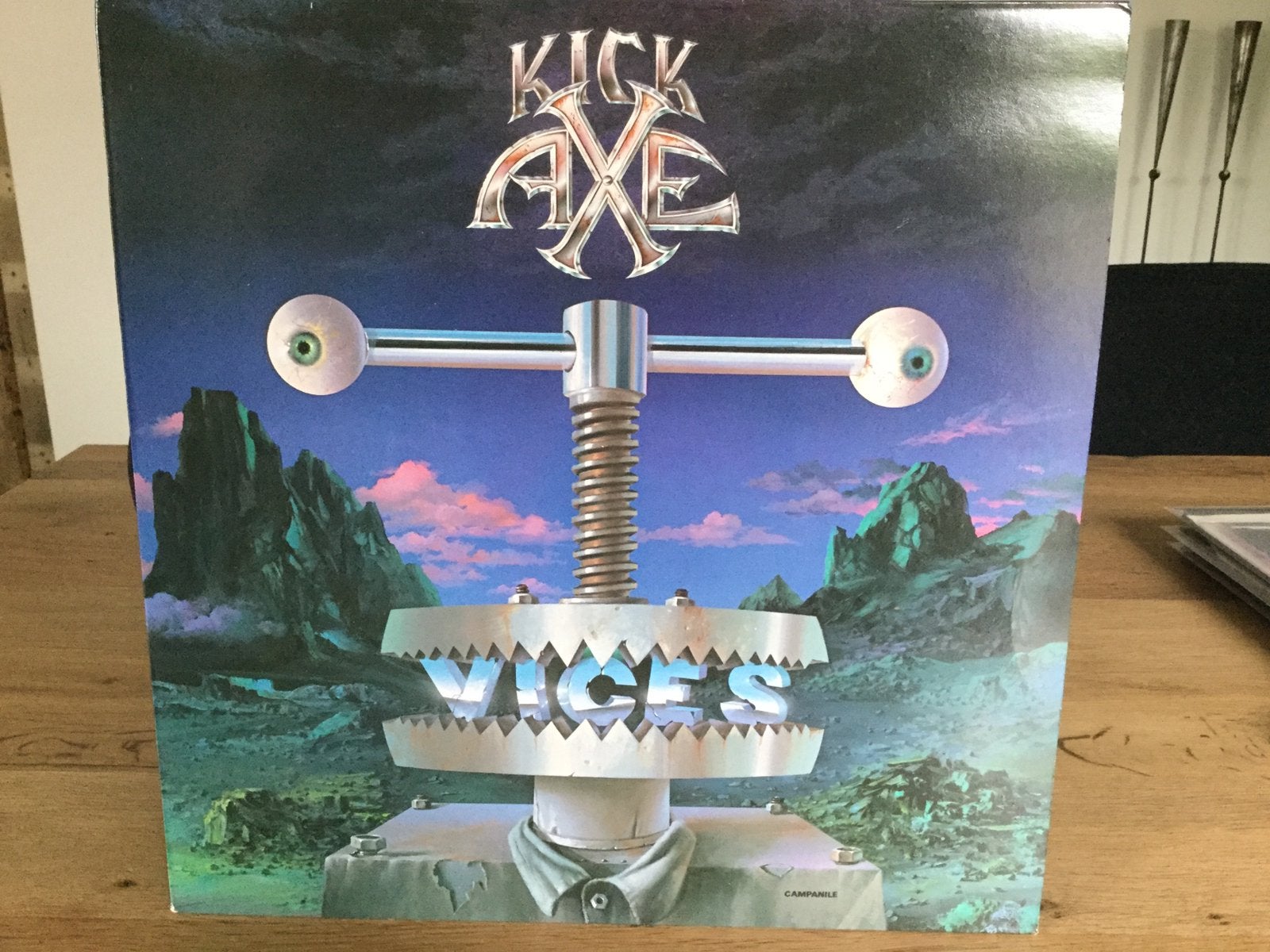 Kick Axe-Vices. Vinyl LP., Ophalen of Verzenden, Gebruikt, 12 inch, LP