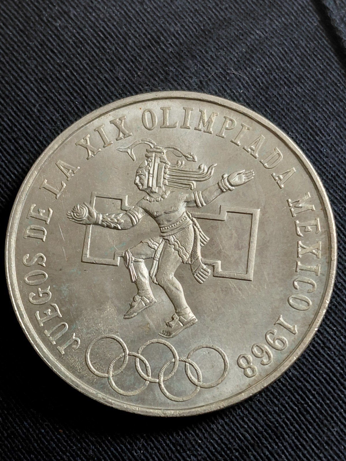 Mexico 25 Pesos 1968 Summer Olympics  - Zilver UNC, Verzenden, Midden-Amerika, Losse munt, Zilver