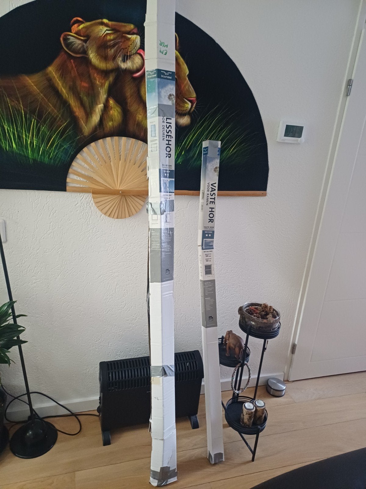 Hordeur (plissé) en Horraam (vast), Doe-het-zelf en Verbouw, Ophalen, Nieuw, Hordeur, 200 tot 215 cm