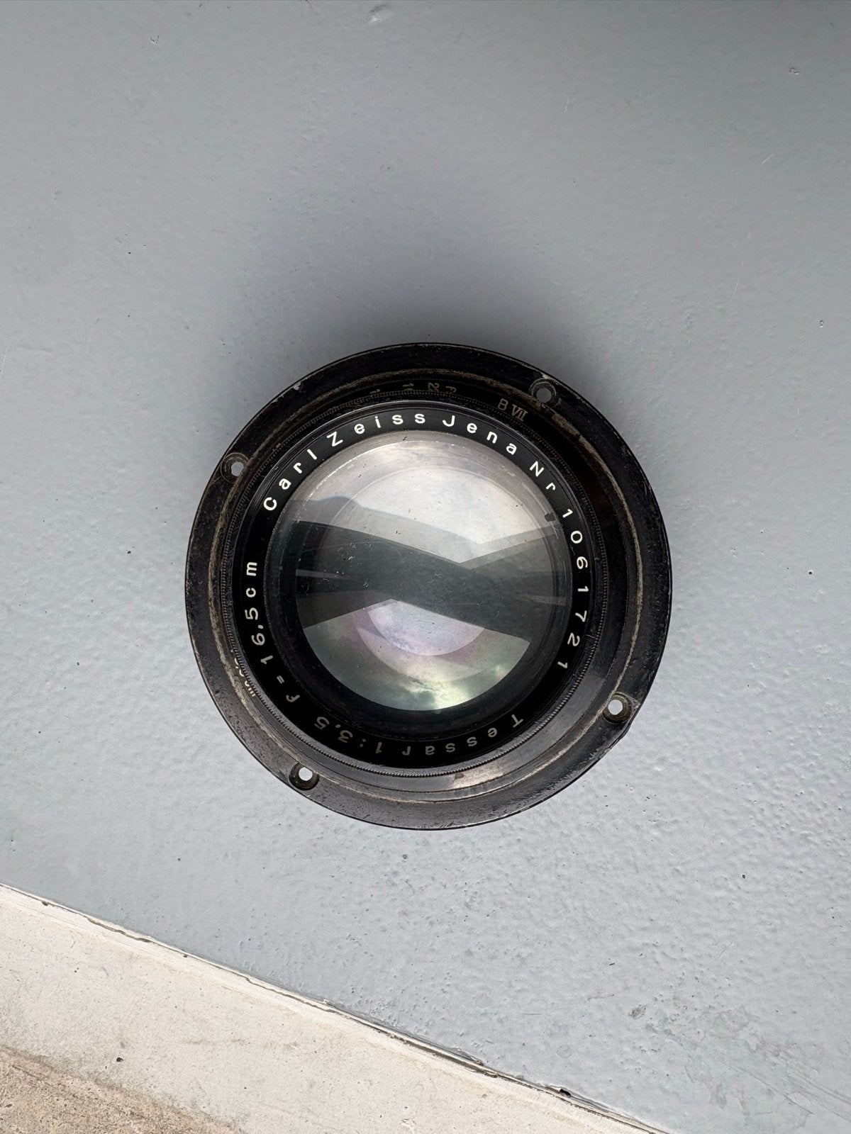 Carl Zeiss Jena Tessar 16.5cm f/3.5 lens, Gebruikt, Ophalen of Verzenden, Overige vattingen, Handmatige focus
