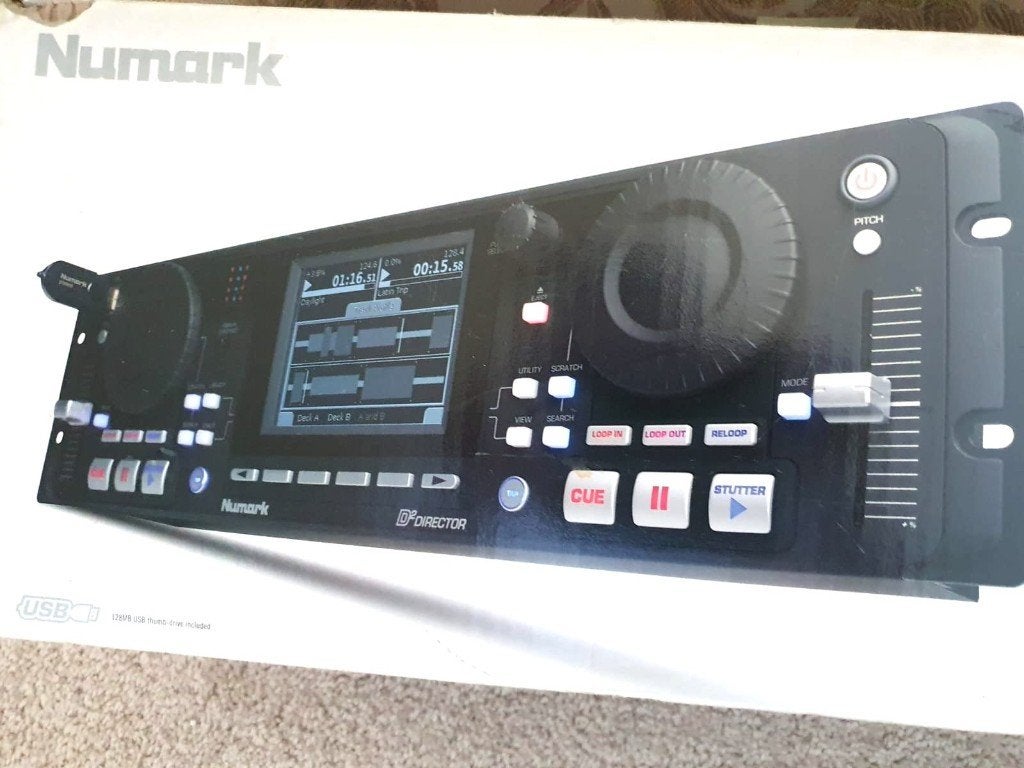 Numark D2 controller met 2 x USB spelers voor MP3, WAV, etc., Ophalen, Zo goed als nieuw, Overige merken