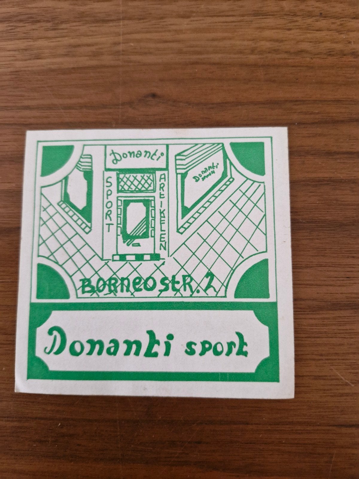 9885 Vintage Donanti Sport Artikelen Borneo Str. 2 Sticker, Ophalen of Verzenden, Gebruikt, Sport