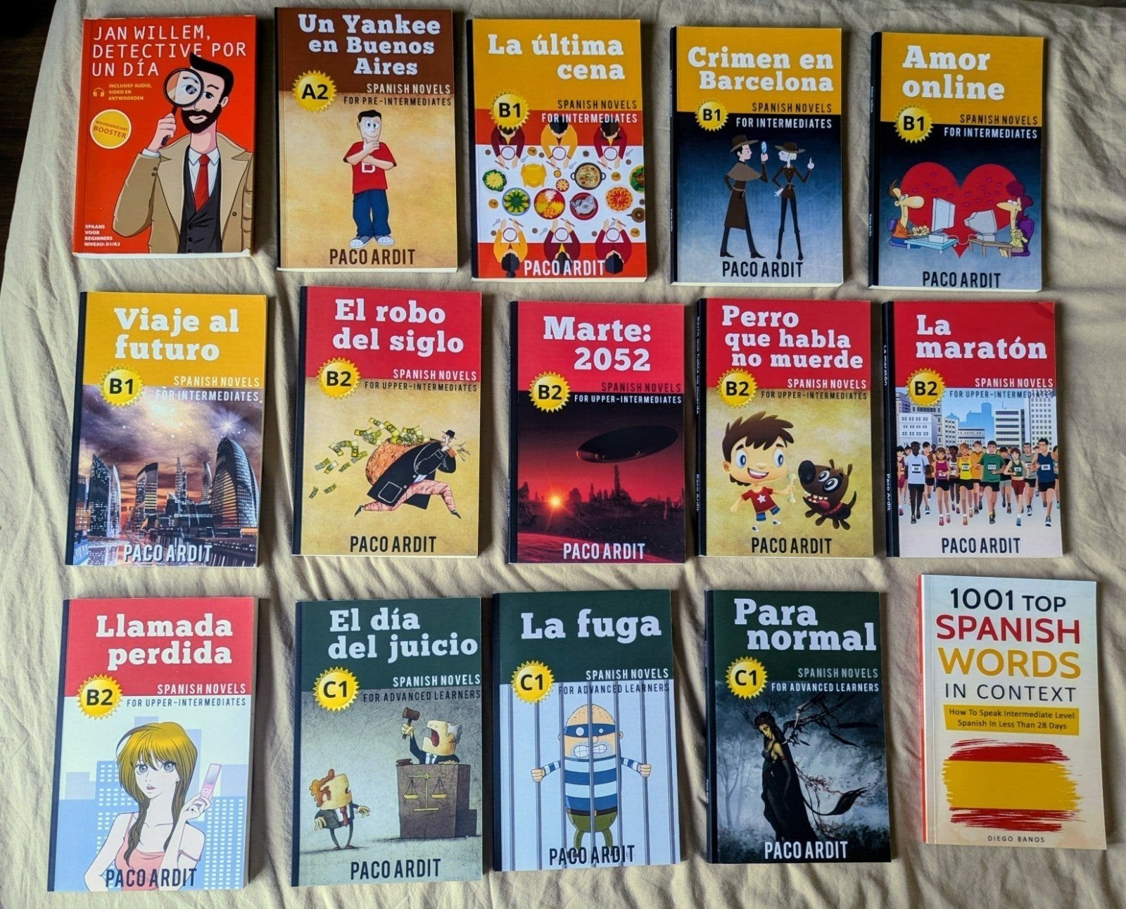 Grote collectie Spaanse boeken: leer-&leesboeken (A1-C1), Verzenden, Zo goed als nieuw, Diverse auteurs (o.a. Paco Ardit, Olly Richards)