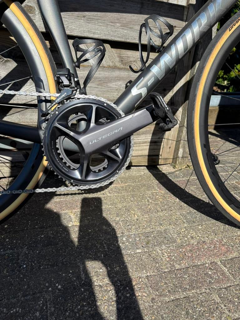 Shimano Ultegra FC-R8100 crankset met 4iiii powermeter links, Fietsen en Brommers, Fietsonderdelen, Ophalen of Verzenden, Gebruikt