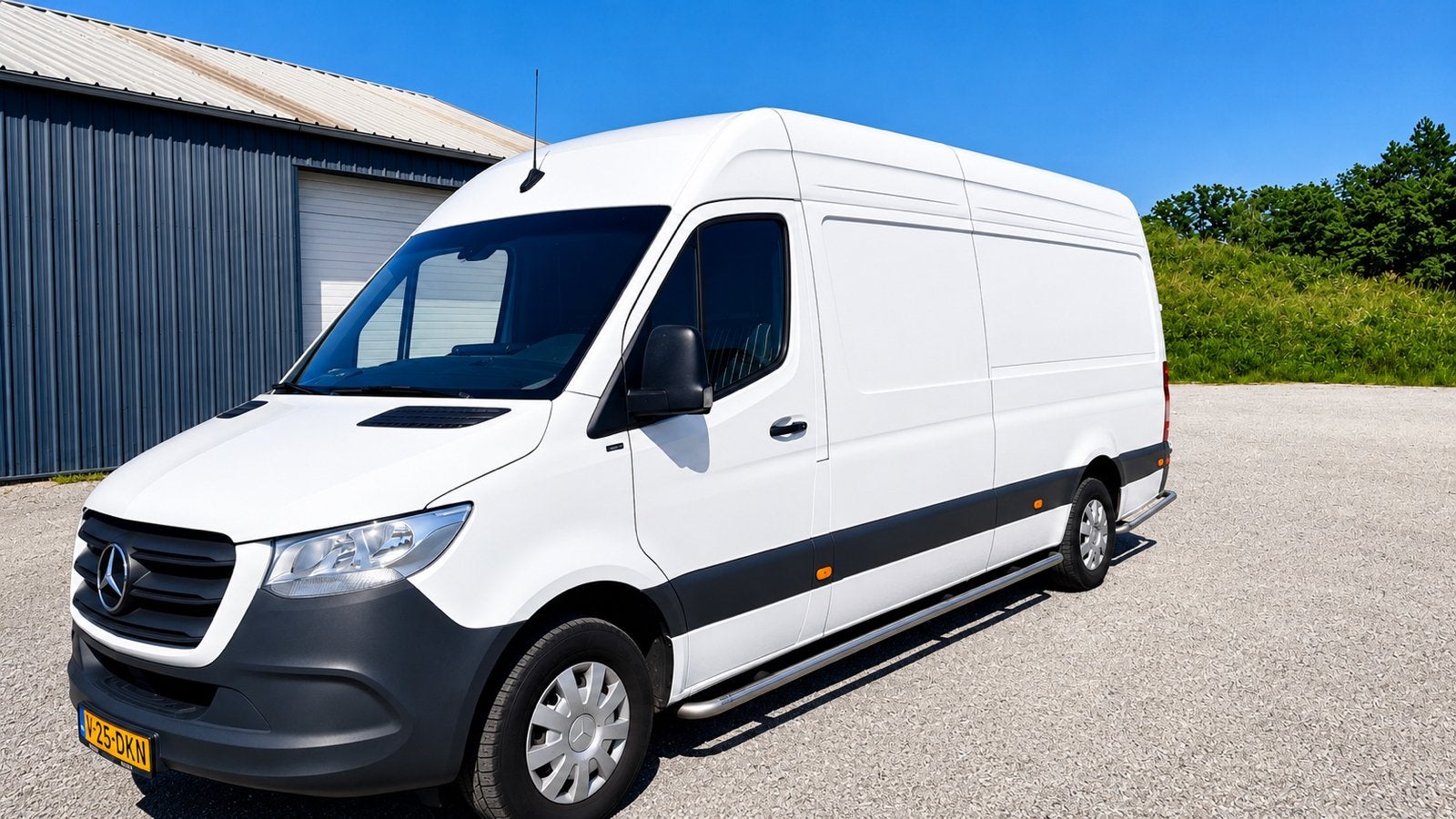 Mercedes-Benz Sprinter GB 515 CDI 150pk L4 RWD 9G-TRONIC, Automaat, Stof, 4 cilinders, Wit