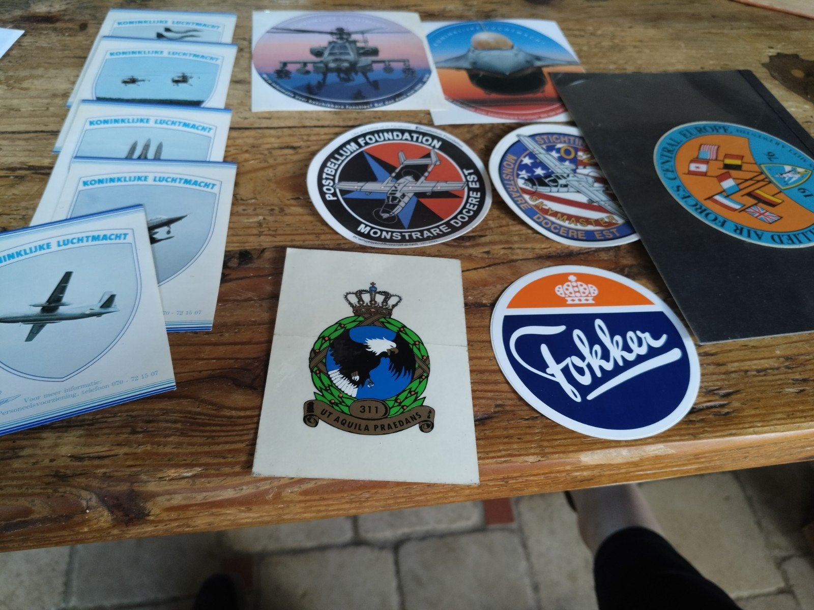 Verzameling luchtmacht stickers, Verzamelen, Militaria | Algemeen, Ophalen of Verzenden, Luchtmacht, Nederland, Overige typen