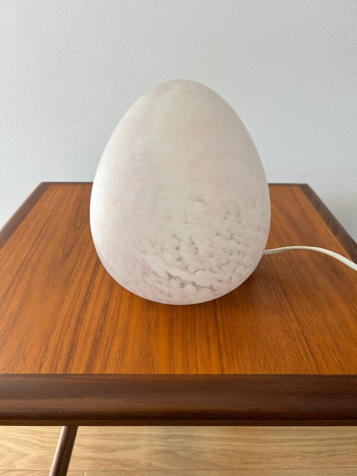 Vintage W.L.P. Egg Lamp | Jaren 80, 20 cm, Wit, Ophalen of Verzenden, Modern