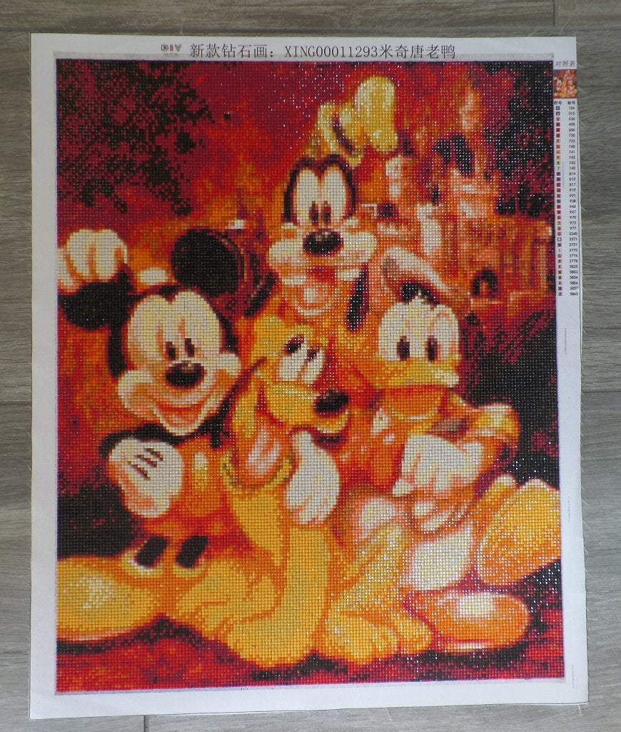 Disney Schilderij Diamond Painting 2x, Ophalen of Verzenden, Zo goed als nieuw, Minder dan 50 cm, Schilderij