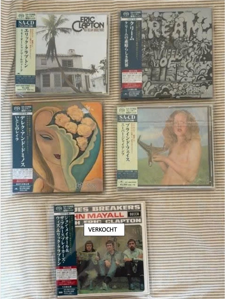 4x Eric Clapton SACD's (Super Audio CD's), Blind Faith, etc, Ophalen of Verzenden, Zo goed als nieuw, Overige genres