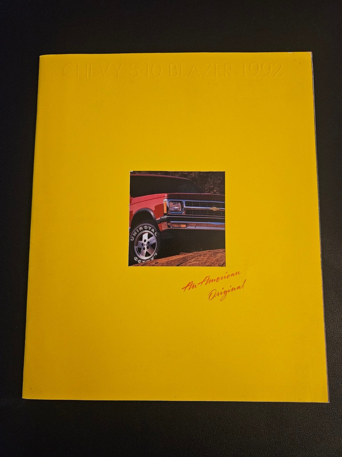 Brochure Chevrolet S-10 Blazer 1992 USA, Ophalen of Verzenden, Zo goed als nieuw, Chevrolet