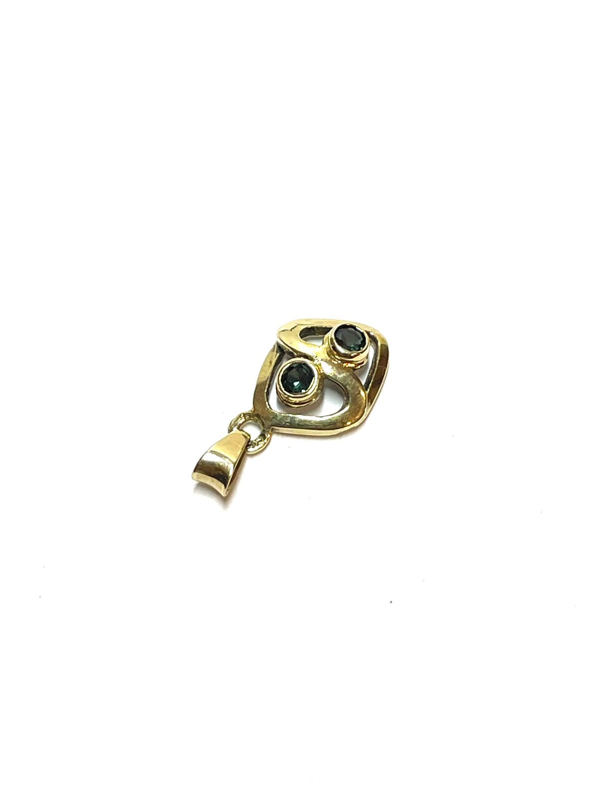 14k gouden hanger met een toermalijn, Overige voorstellingen, -, -, Ophalen of Verzenden