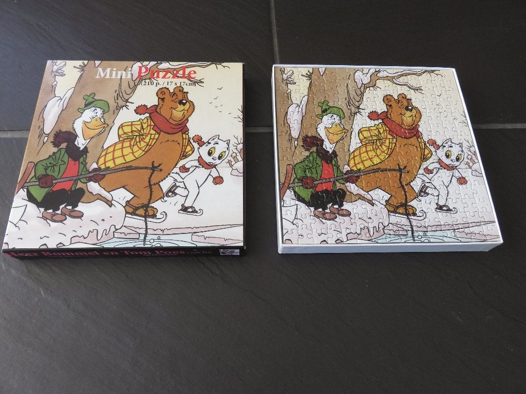 Mini puzzle heer Bommel en Tom Poes, 210 stukjes. Als nieuw, Ophalen of Verzenden, Minder dan 500 stukjes, Zo goed als nieuw, Legpuzzel