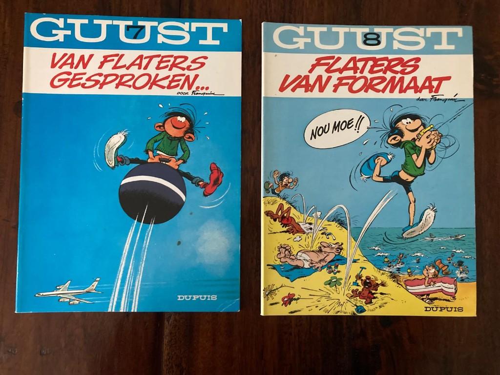 Guust, 2 verschillende stripboeken, Boeken, Ophalen, Gelezen, Franquin, Meerdere stripboeken