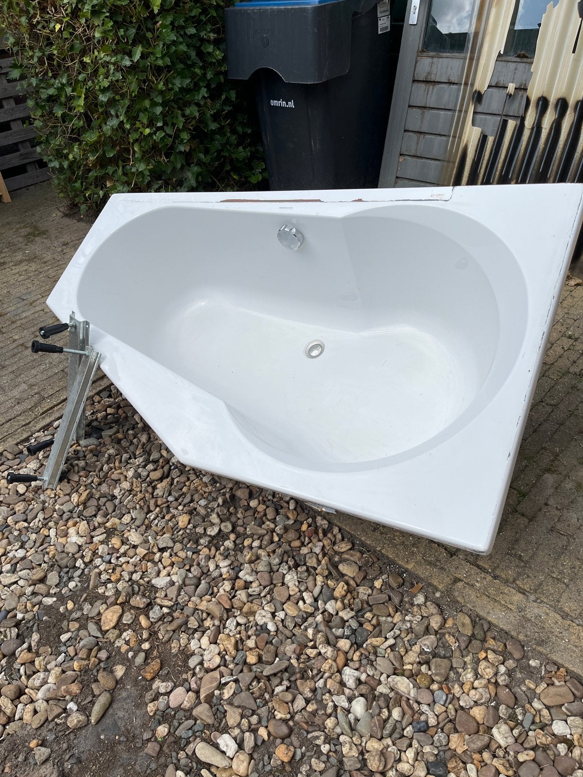 Goodshape Badkuip - 1.60m lang, aflopende breedte, Doe-het-zelf en Verbouw, Sanitair, Ophalen, Gebruikt, Bad