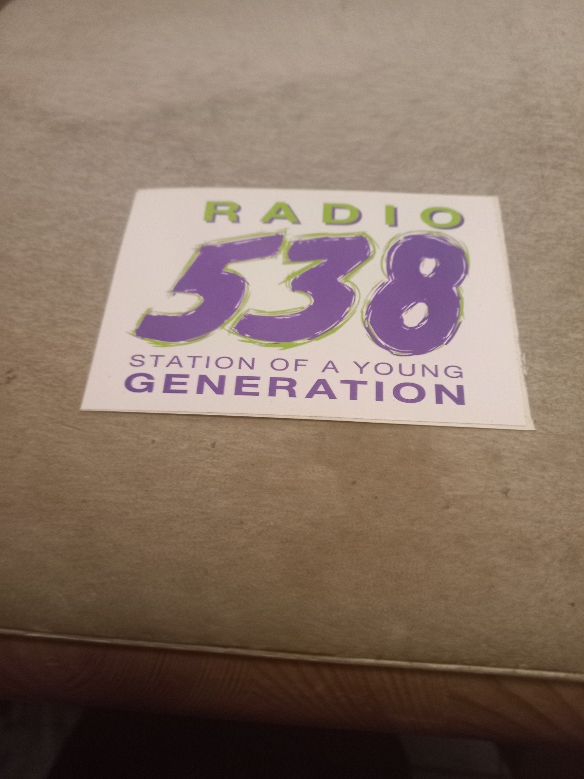 Radio 538 Sticker - Station of a Young Generation, Verzamelen, Ophalen of Verzenden